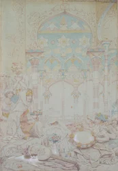 エジプトのハレムのファンタジー（1865年