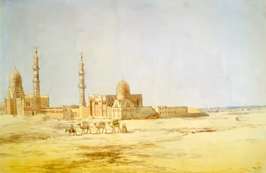 「カリフの墓、カイロ」、c1842