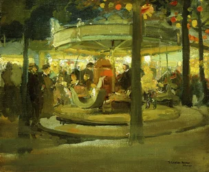 カルーセル、c.1900-1901（キャンバスに油彩）
