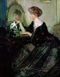 中国の彫像 1910年頃 油彩・キャンバス