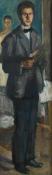 パレットを持った自画像、1906～1907年。