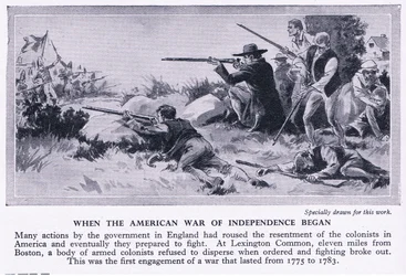 アメリカ独立戦争が始まった1775年頃、1950年頃