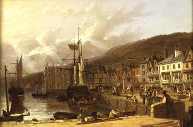 View of Dartmouth, Devon（油彩・キャンバス