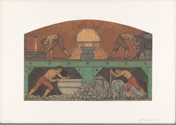 ベルラージュ証券取引所での絵画のデザイン: De Industrie