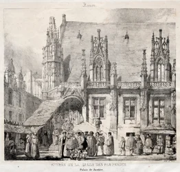 ルーアン：1824年、パレスデュジャスティスのサルデパパードゥへの入り口。