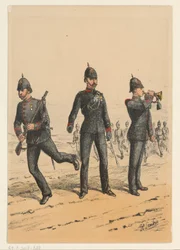 3人のイギリス兵 英国軍の制服の 9 つの表現 (シリーズ タイトル)