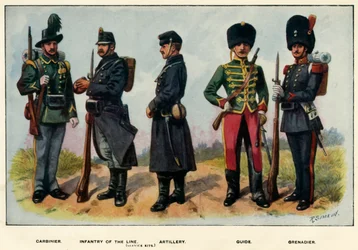 ベルギー軍の種類、1919年。