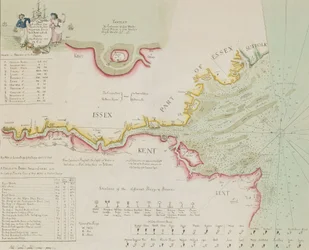 テムズ川と河口図