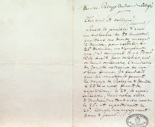 リヒャルト・ワーグナーがルイジ・マンチネッリに宛てた手書きの手紙（12月10日