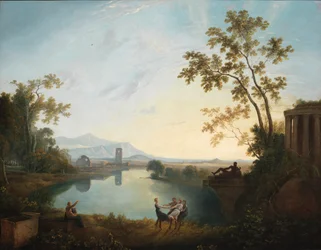 アポロと季節の古典的な風景、カリフォルニア州。 1770～1779年。