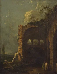 マエケナスのヴィラチボリ、1765年頃（キャンバスに油彩）