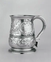 ハンドル付きマグ、1740-41、チェイス刻印c.1845（シルバー）