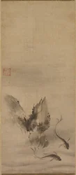魚と岩、16世紀。