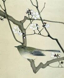 鳥 - リウ・チムによる日本画、19世紀後半