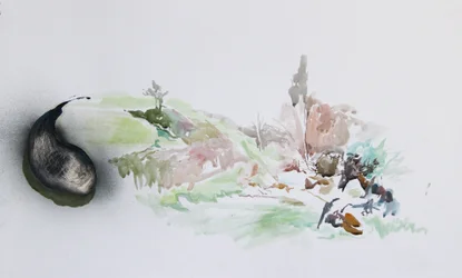 フライチップ、2015年（水彩画）