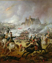 A Batalha de Waterloo (óleo sobre tela)