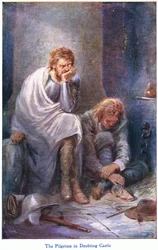 疑いの城の巡礼者、John F Shaw＆Coが発行したThe Pilgrims Progressから、1900年代（カラーリソ）