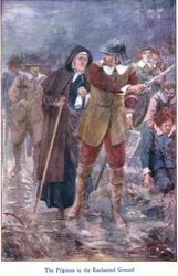 John F Shaw＆Coが発行したThe Pilgrims Progressからの魅惑的な地の巡礼者、c.1900年代（カラーリソ）