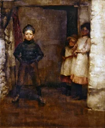In the Doorway（油彩・キャンバス）