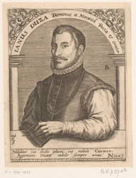 ヤヌス・ドゥーサの肖像 Janus Duza Dominus a Nortwick Poeta & Orator. (オブジェクトのタイトル) 15 世紀と 16 世紀の学者の肖像シリーズ (シリーズ タイトル)