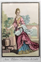 アンヌ・パラティナート、コンデの王女（アンヌ・ド・バヴィエール（1648-1723）（アンヌ・アンリエット・ジュリー・ド・バヴィエール）（アンナ・デル・パラティナート） - ロベール・ボナールによる彫刻 - 。