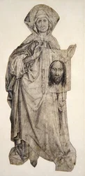 St Veronica（ベラムにペン、インク、墨汁