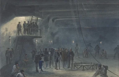 Sheerness の Great Eastern に乗ってアフタータンクでケーブルを巻く: Visit..., 1865-66.