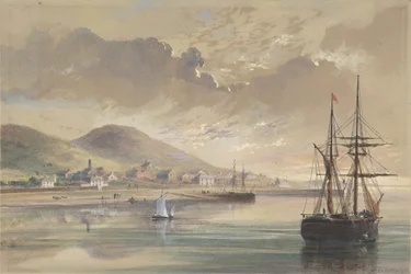 1857年から1858年にかけての旧ケーブル敷設時のバレンシア、1865年。