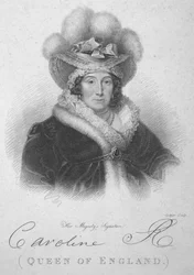 イギリスのキャロラインクイーン、1820年。