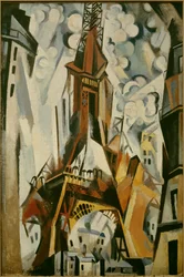 エッフェル塔、ロベール・ドローネー（1885-1941年）の絵画、1910年。