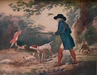 キジの射撃、1790年、1917年