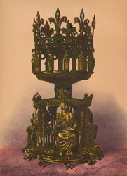 銀色の金の神社、1893年。