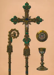 EC Trioullier、パリ、1893年の教会の使用のためのオブジェクト。