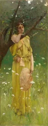 空想、c.1883-1884（キャンバスに油彩）