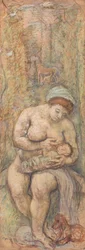 母、1917年。
