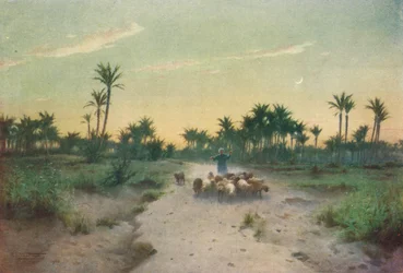 ゴセンの国-夕方、c1880、1904