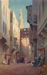 Sharia Bab-El-Wazir、カイロ、c1880、1904