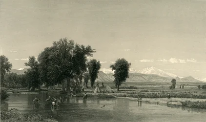 「ロッキー山脈」、1874 年。