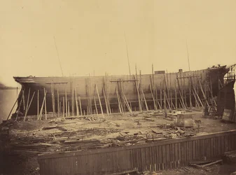 建設中のアフロディタ、カリフォルニア州。 1857年。