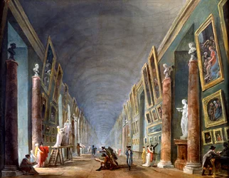 「グランドギャラリー、ルーヴル、パリ」、1801-1805