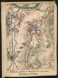 テネシー州ルックアウト山の戦い 1863年11月24日LOC gvhs01.vhs00173