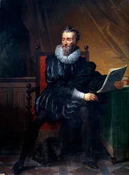 フランスの詩人フランソワ・ドゥ・マルエルブ（1555-1628）の足元の肖像 ロベール・ルフェーヴル（1755-1830）の絵画 19世紀 Sun.1,5x2,09 m パリ、サント・ジュヌビエーブ書院
