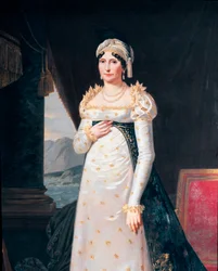 ナポレオン・ボナパルトの母、レティシア・ボナパルト（レティツィア・マリア・ラモリーノ）（1750-1836）の肖像 Detail.ロベール・ルフェーヴル（1755-1830）作画 ローマ・ナポレオニコ美術館所蔵