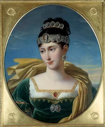 ナポレオン1世の妹、ボルゲーゼ王女ポーリーヌ・ボナパルト（1780～1825年）の肖像 ロベール・ルフェーヴル（1755～1830年）画