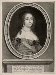 マリールイーズドゴンザグ、ポーランドの女王、1653年。