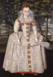 エリザベス王女（ボヘミアのエリザベス、「冬の女王」）、1596-1662年、7歳。
