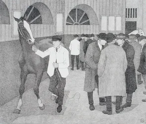 バービカンの馬屋（バービカンNo.2）1921年（リトグラフ）