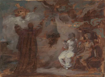 Próspero conjurando uma máscara para Ferdinand e Miranda