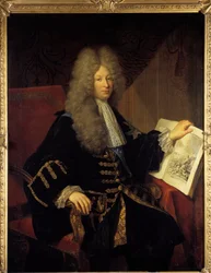 ポンシャルトラン伯爵（1674-1747）海洋大臣ジェローム・フリポーの肖像 ロベール・ルヴラック・トゥルニエール（1667-1752）作 18世紀 日。1,37 x 1,07 m Versailes, musee du chateau