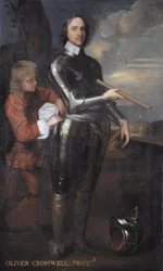 オリバー・クロムウェル（1599-1658）イギリスの領主守護官、1650年頃